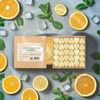 MOISTUIRZER CANDLE: 0.5 Oz (Tealight: Heart Each/Box)